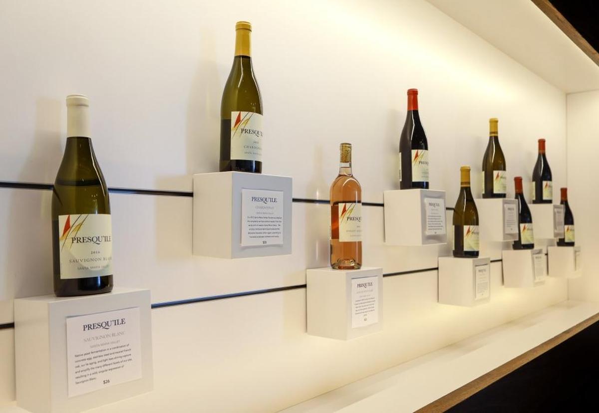 Wines of Presqu’ile Winery in Santa Maria.