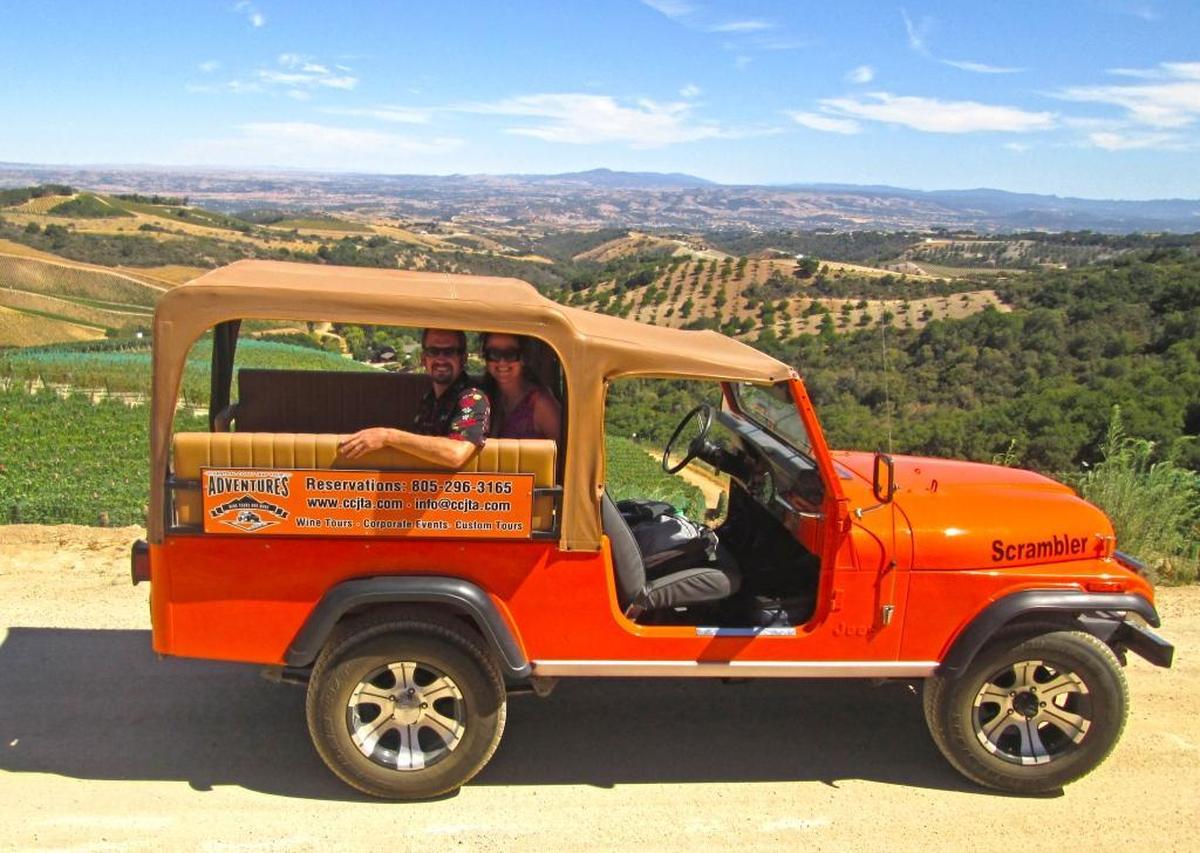 Central Coast Jeep Tour Adventures offers customized tours of Paso Robles wine country.