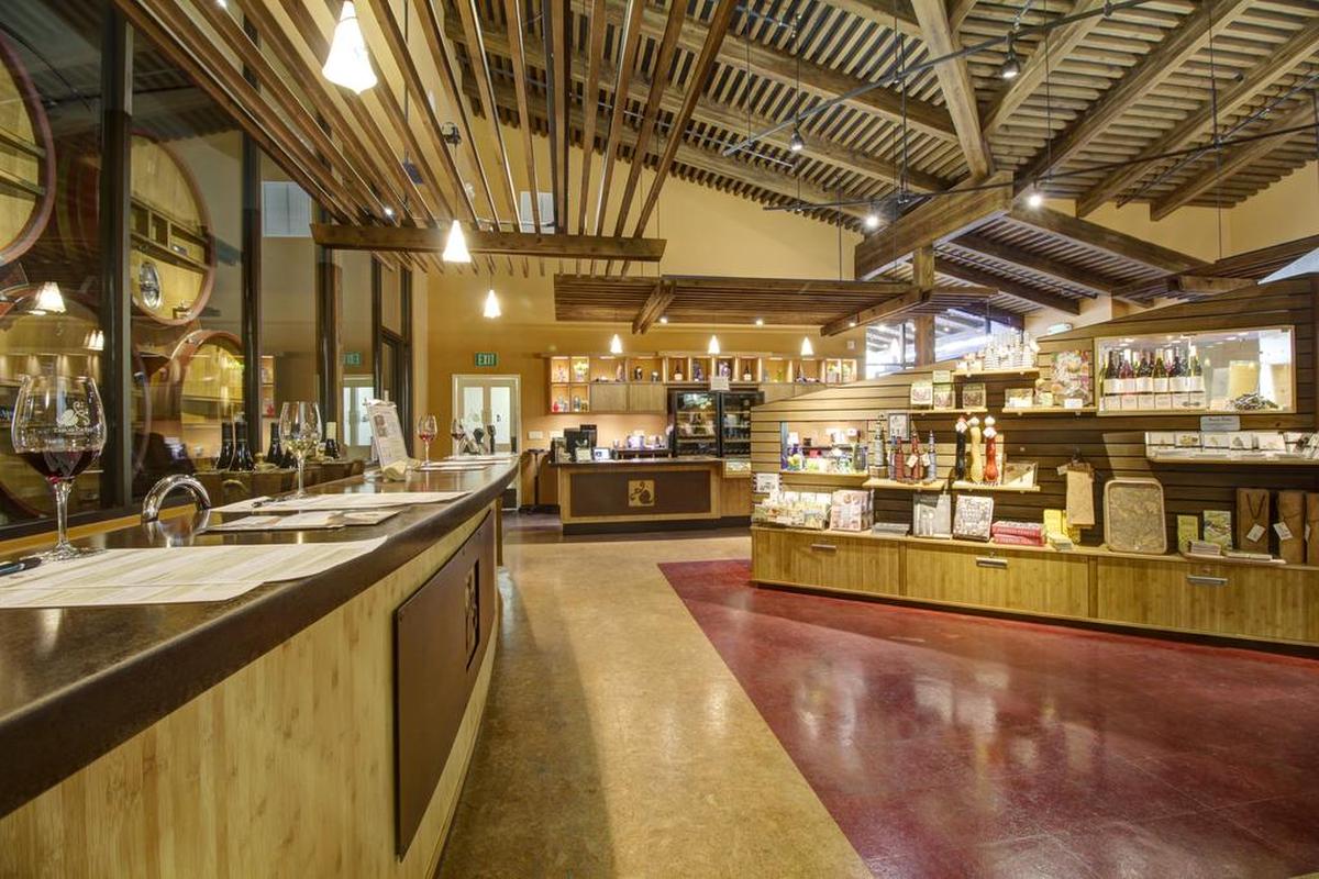 The tasting room at Tablas Creek Vineyard in Paso Robles.