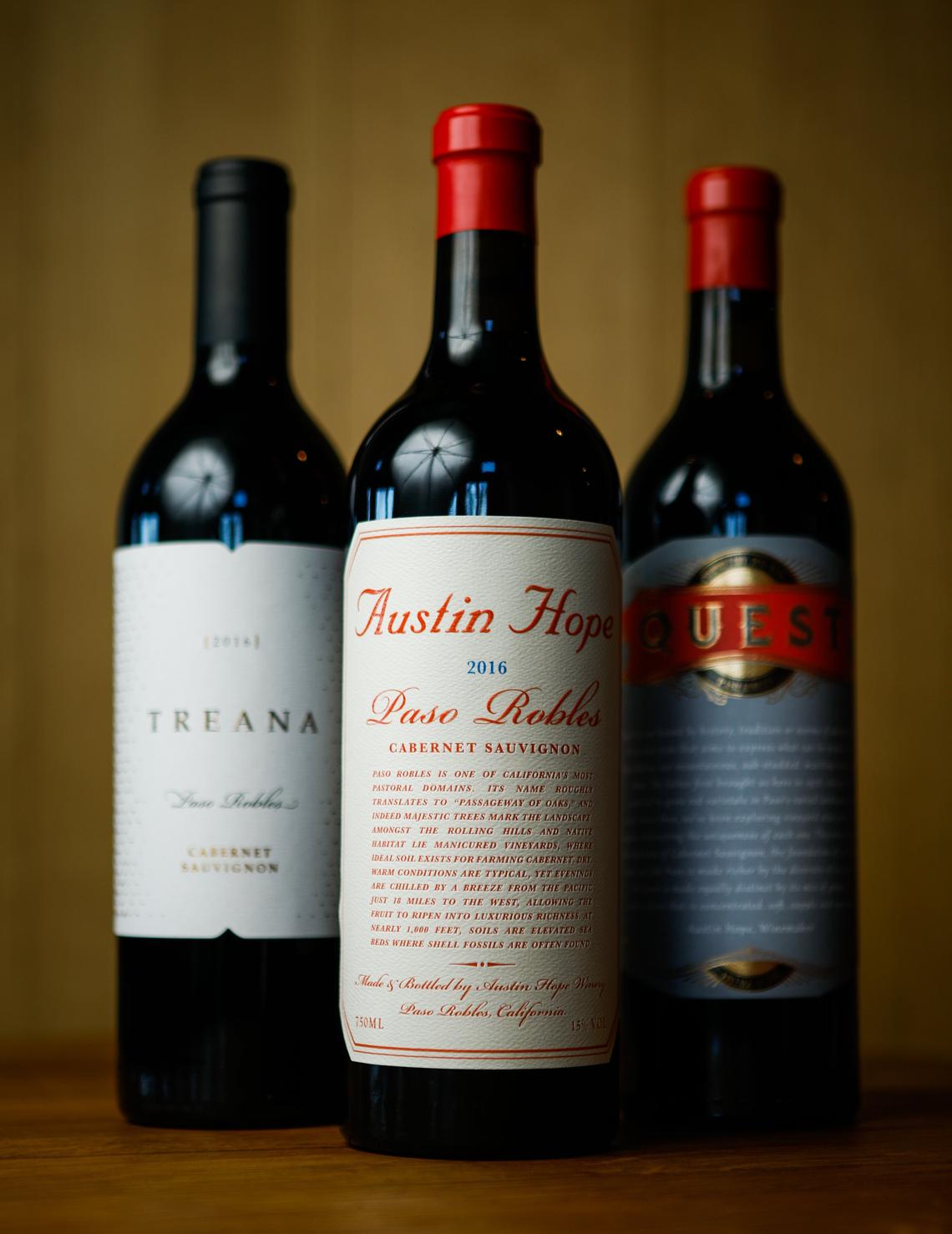 Paso Robles winemaker Austin Hope creates wines under labels including Treana, Austin Hope and Quest.