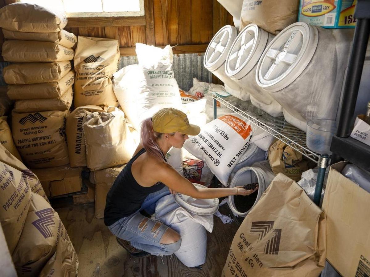 Kelly Edward is the head brewer at Bang the Drum Brewery in San Luis Obispo.