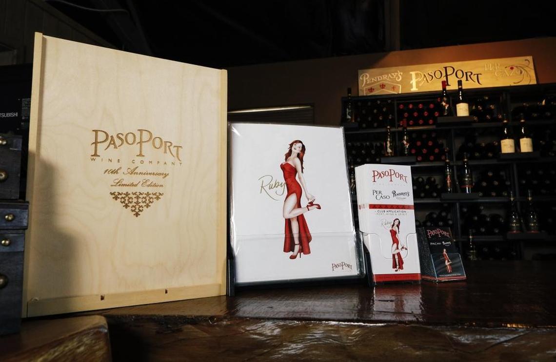 PasoPort Wine Co. adorns its labels with images of 1940s-style pin-up girls.