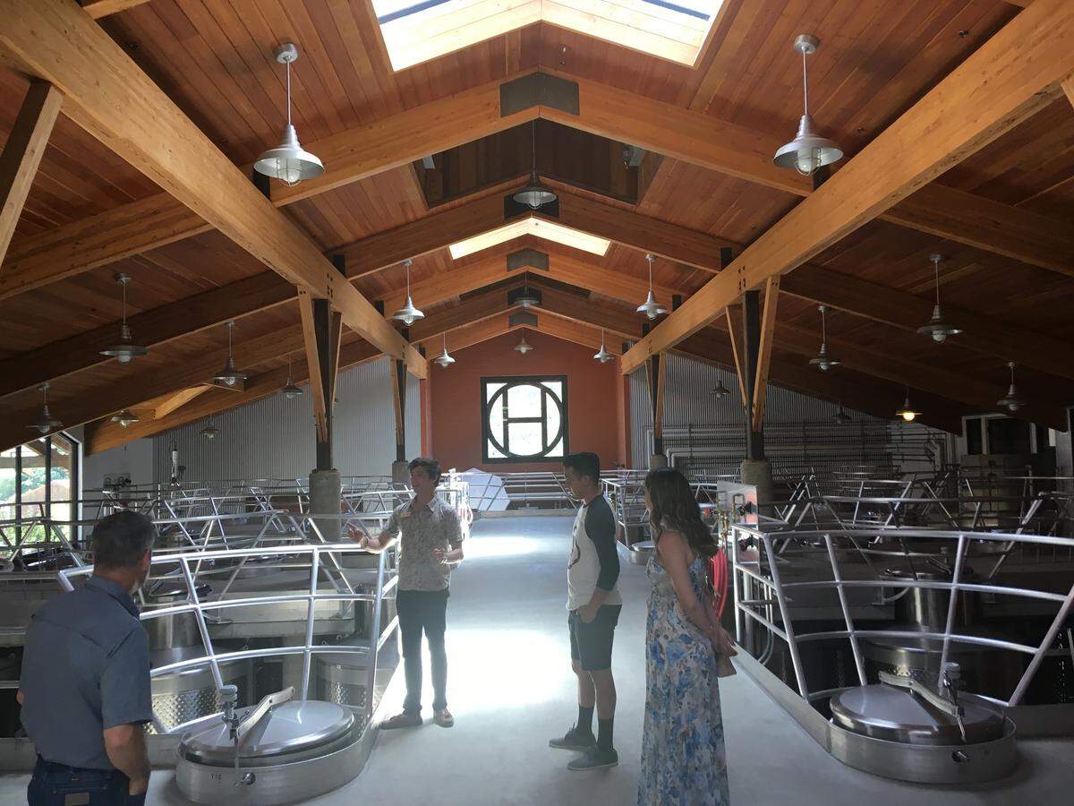 A wine cave tour at Halter Ranch Vineyard in Paso Robles offers a grape’s eye view of the winemaking process.