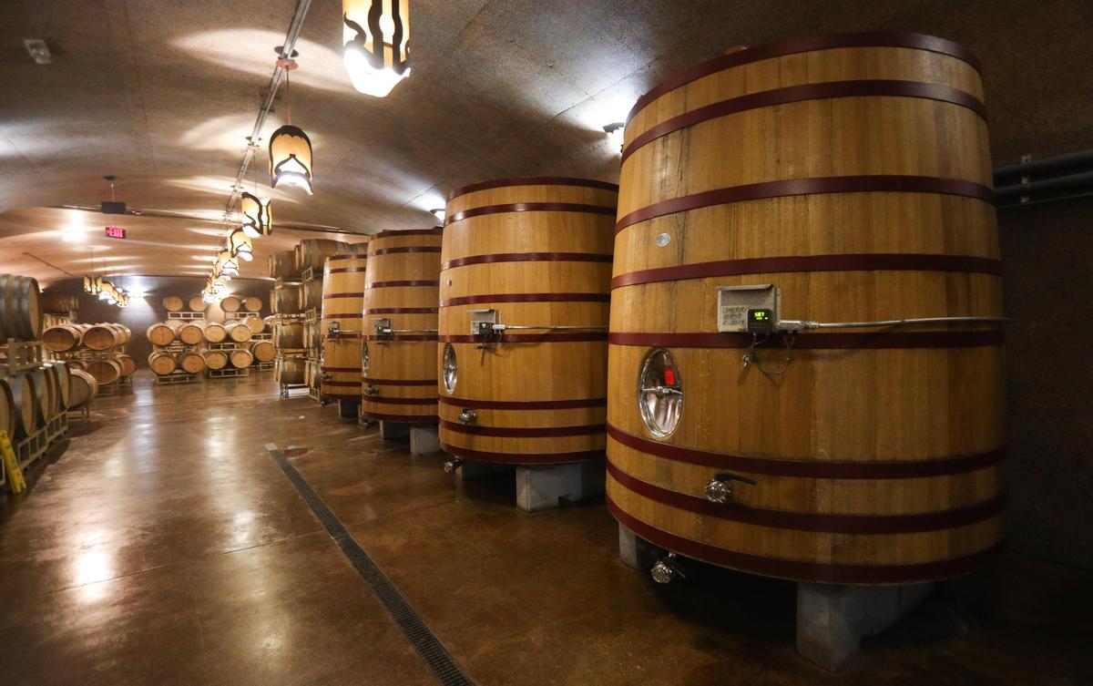 Robert Hall Winery in Paso Robles, has a wine cavern.