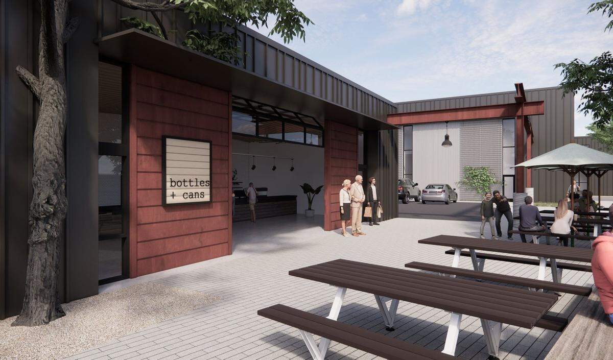 A rendering of the new Duncan Alley complex in San Lis Obispo. The hub is now leasing to food and beverage makers who would produce and sell their product on site.