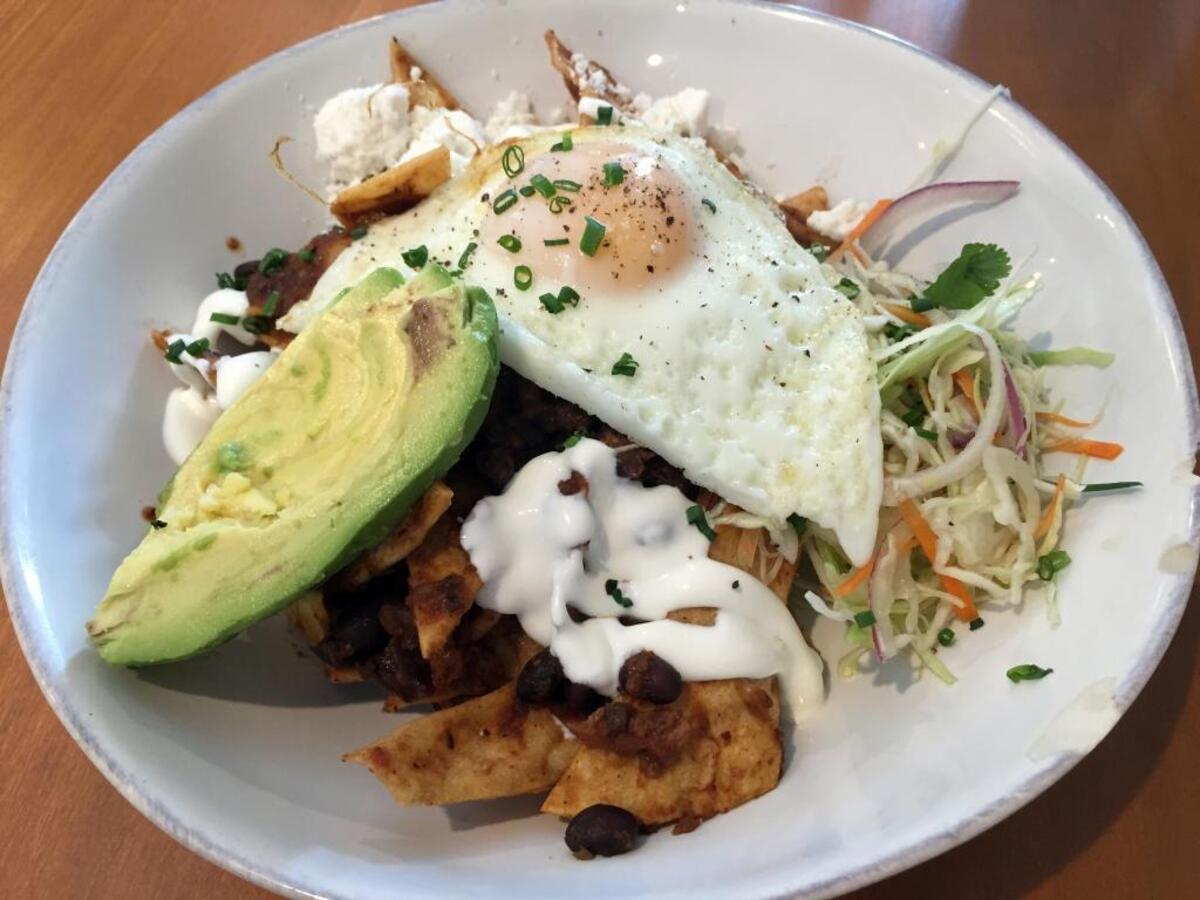 Chilaquiles from Kitchenette in Templeton.