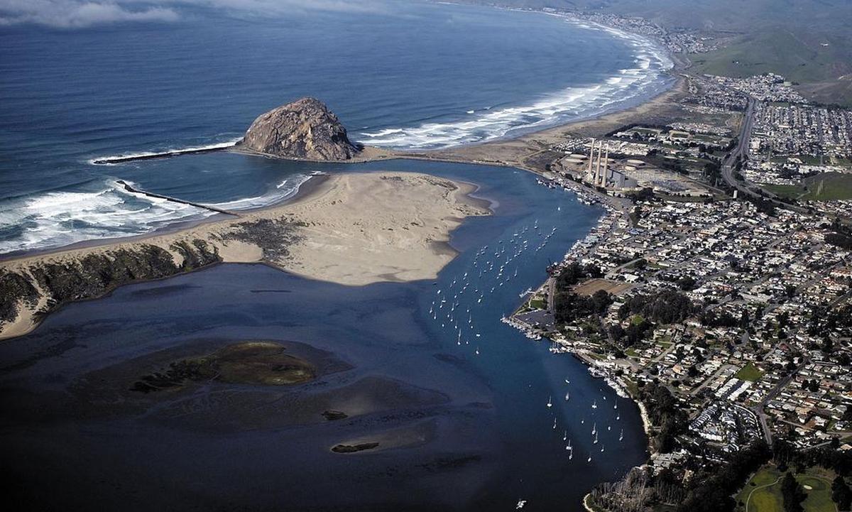 Morro Bay from the air in 2003.