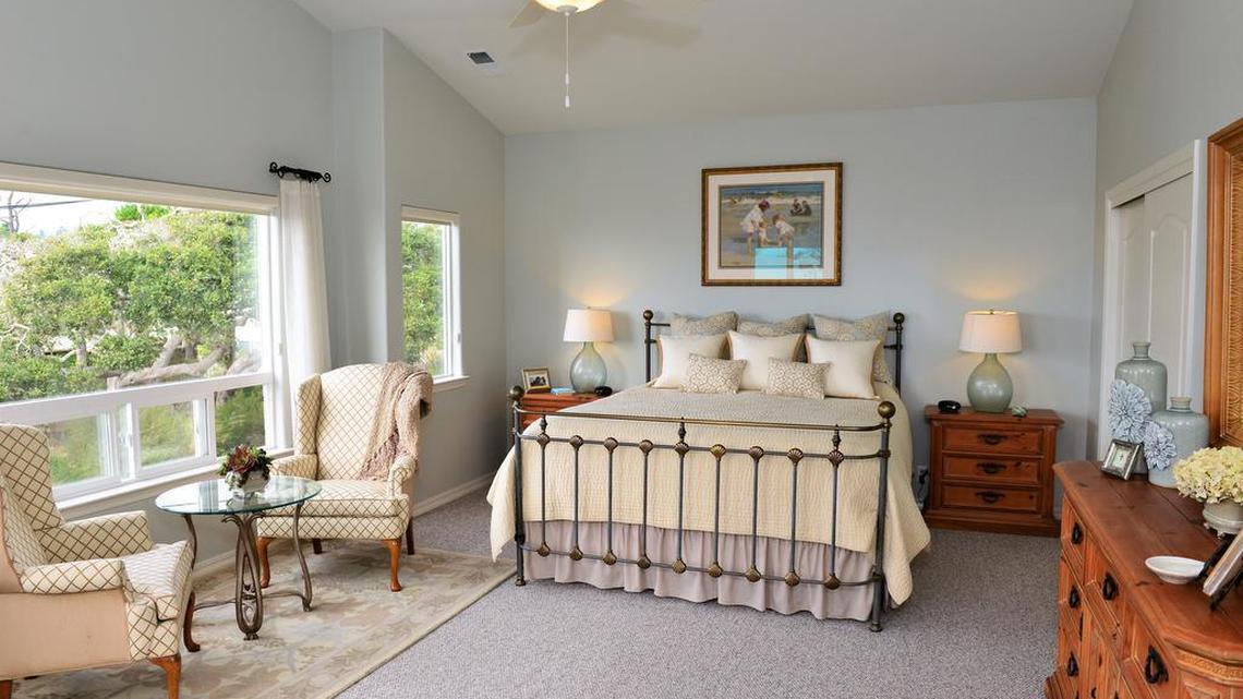 The master bedroom