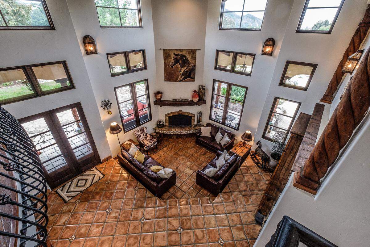 Antique Saltillo floor tiles from Spain can be found throughout the San Luis Obispo home of Bambi and Christopher Banys.