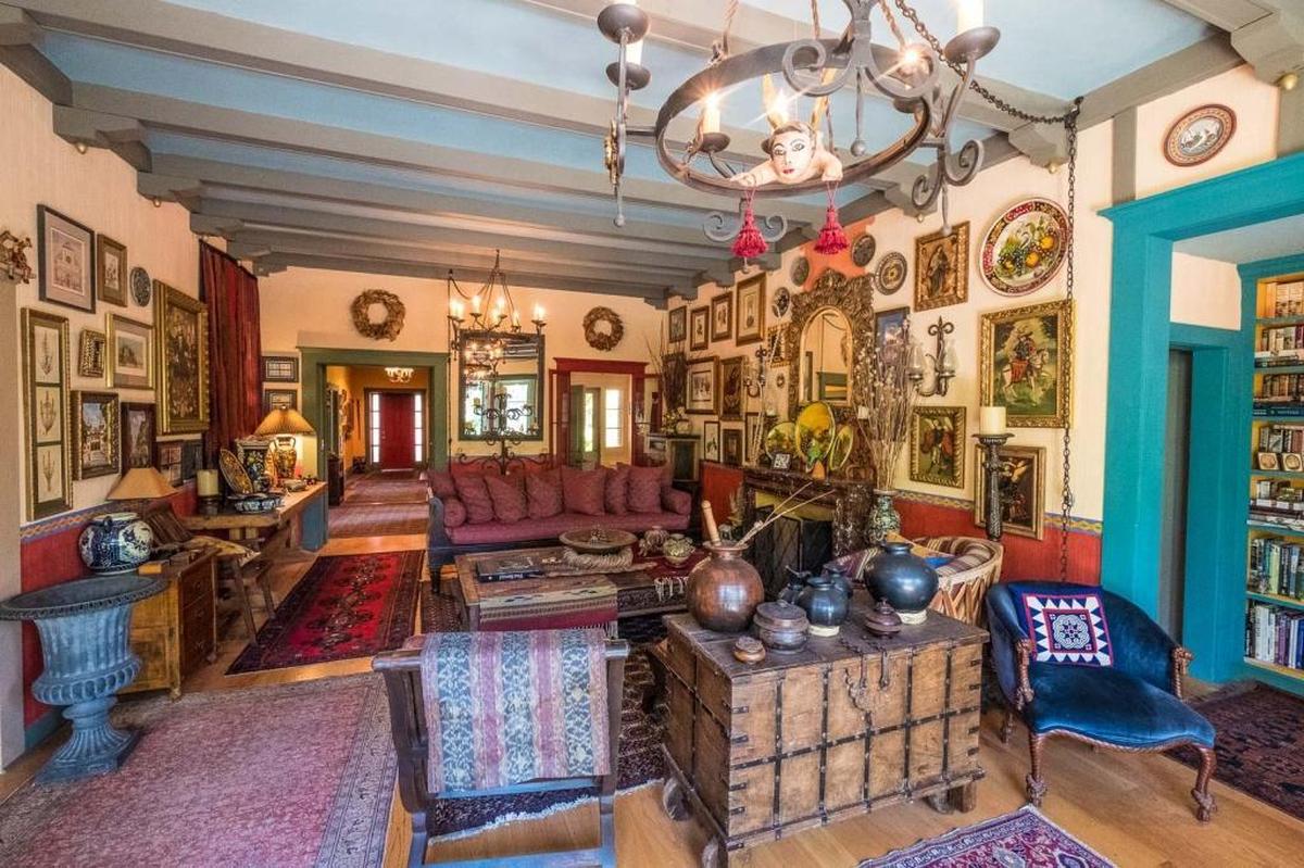Art and artifacts cover the walls of David Hannings’ 1850s adobe home, which is one of the homes on the 2017 Rotary Homes of Distinction Tour.