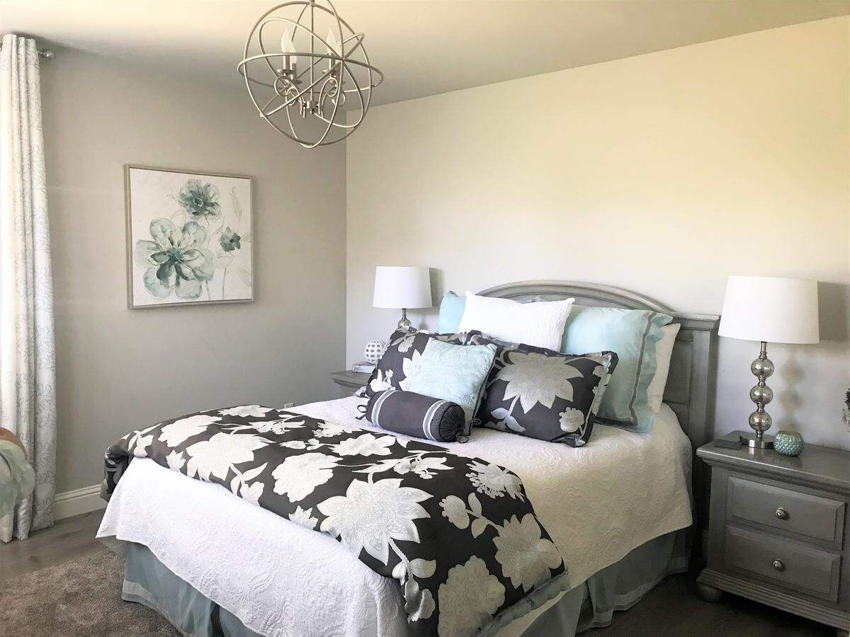 Jeff and Melinda Baker’s Cambria home boasts a new color palette of grays and blues.