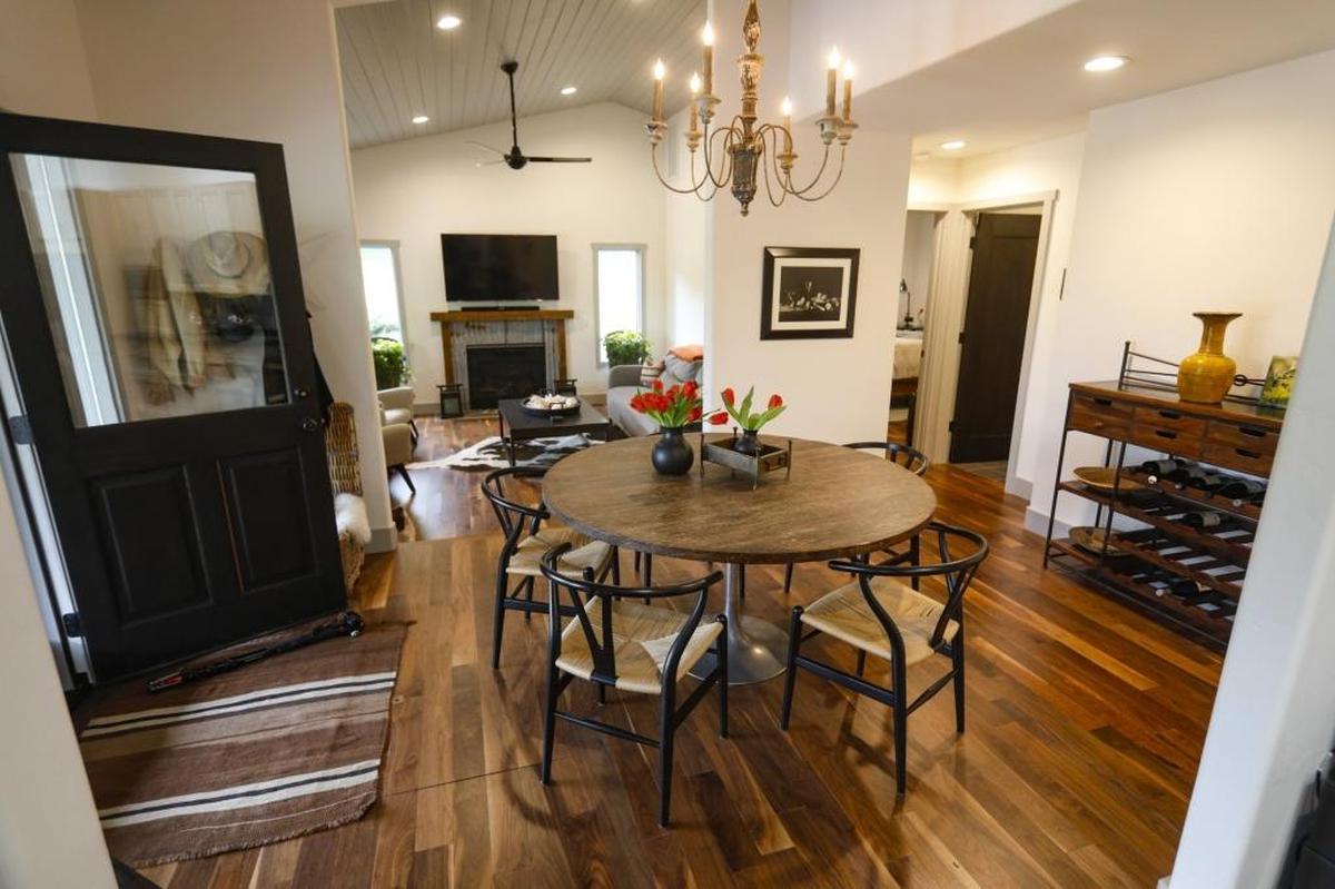 The dining room serves as a hub for the Paso Robles ranch home owned by Michael Bonner and Lizz Kluger.