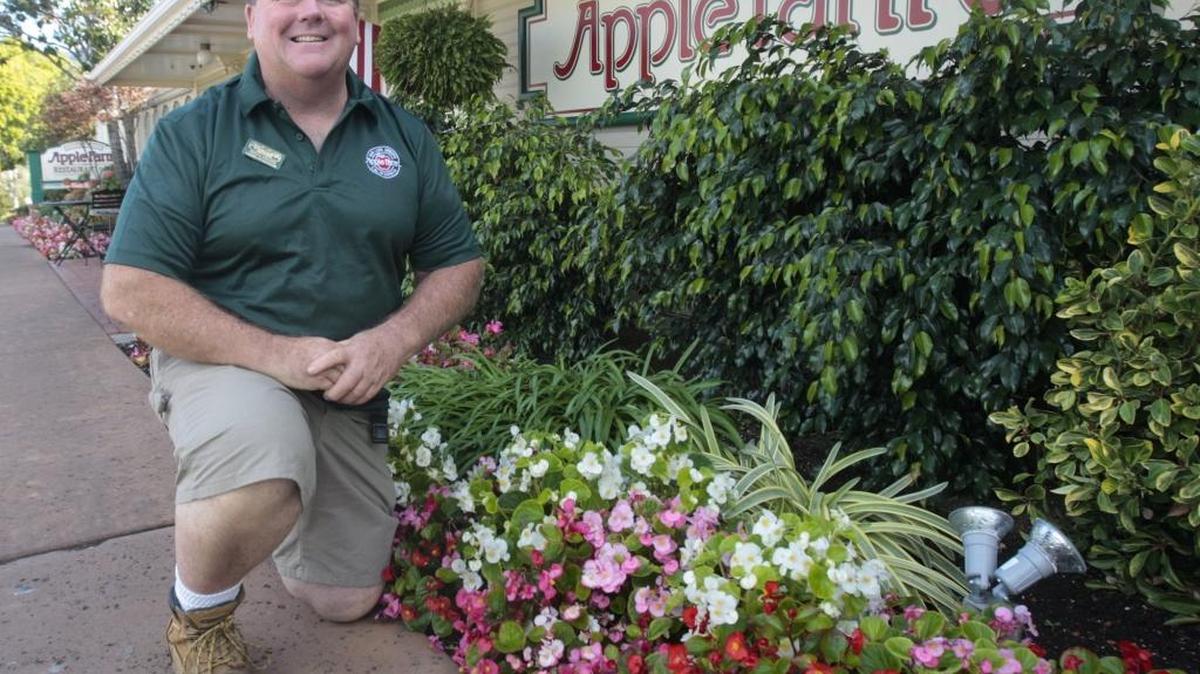 Joseph P. O’Keefe has provided the inspiration and TLC for the Apple Farm landscape for 26 years.