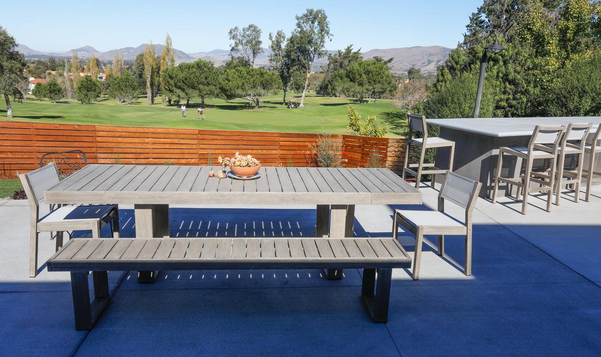 Brian and Shelle Ball’s backyard has views of the Morros and the San Luis Obispo Country Club.