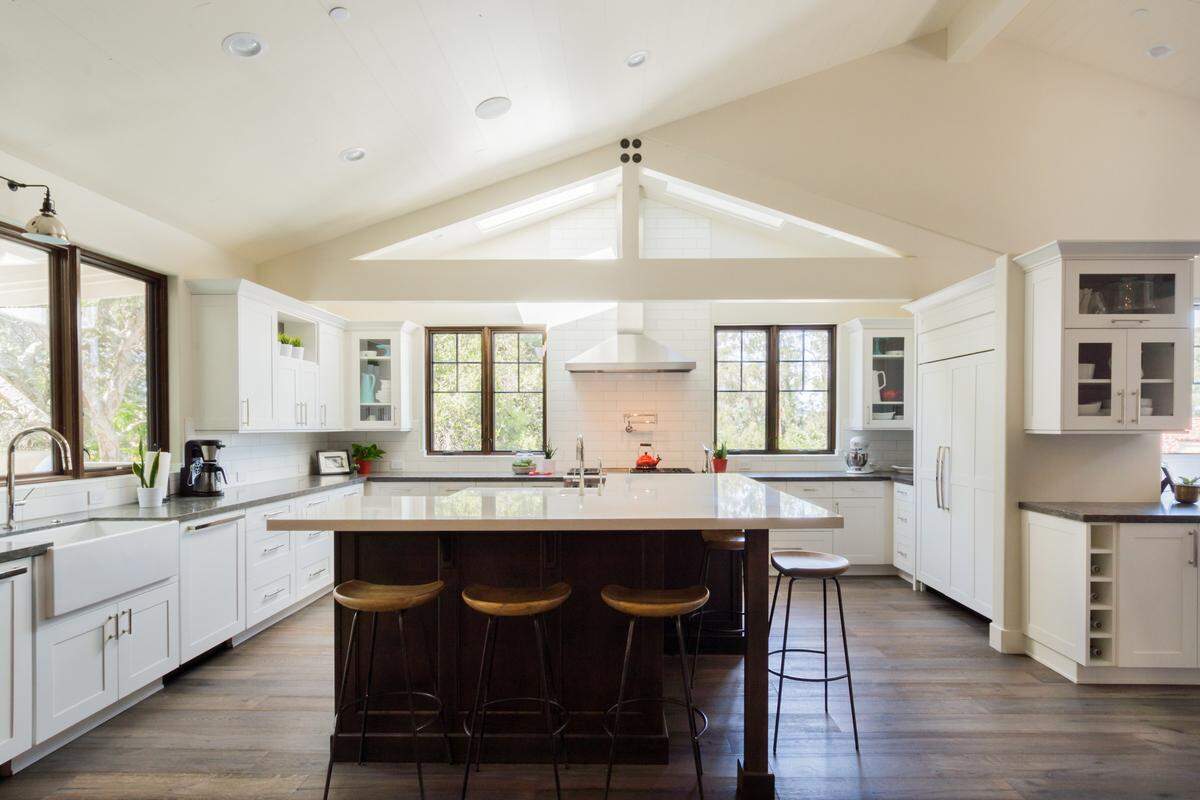 This newly build Craftsman home in San Luis Obispo uses the site's topography to map out its multi-level living spaces.
