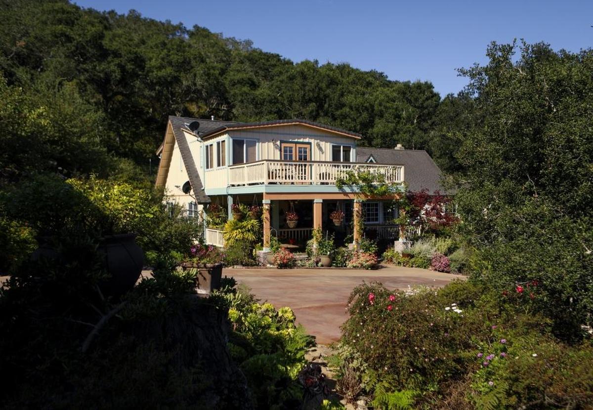 Tara Storke and Richard Gormley's home in Arroyo Grande glows in the sunlight.