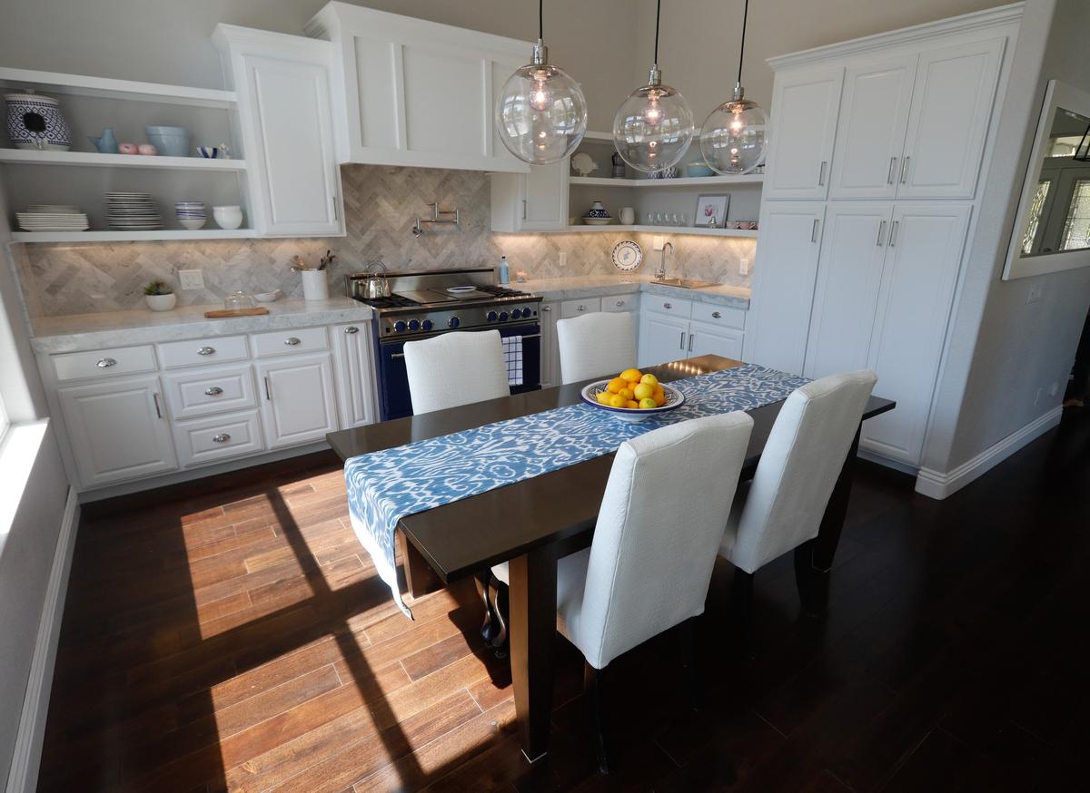 Gary and Marilyn Sarina opted for a roomier kitchen with a dining area when remodeling their Arroyo Grande home.