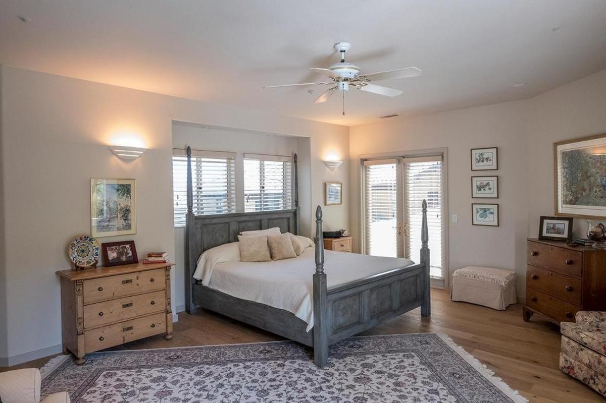 In their San Luis Obispo home, Bill and Sandee Beckers showcase traditional-style furniture in an easygoing atmosphere.