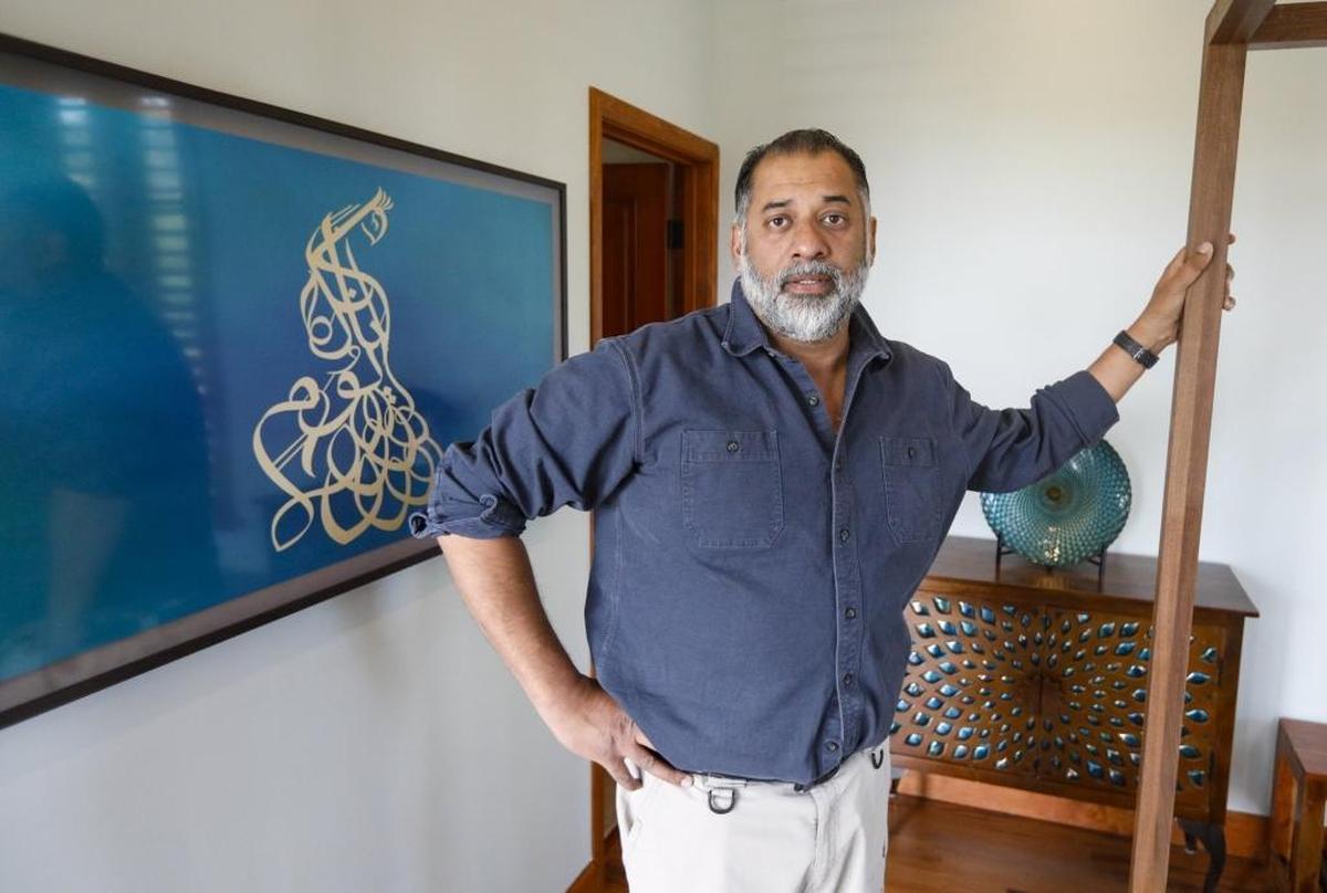 Dr. Rushdi Cader at his San Luis Obispo home in 2018.