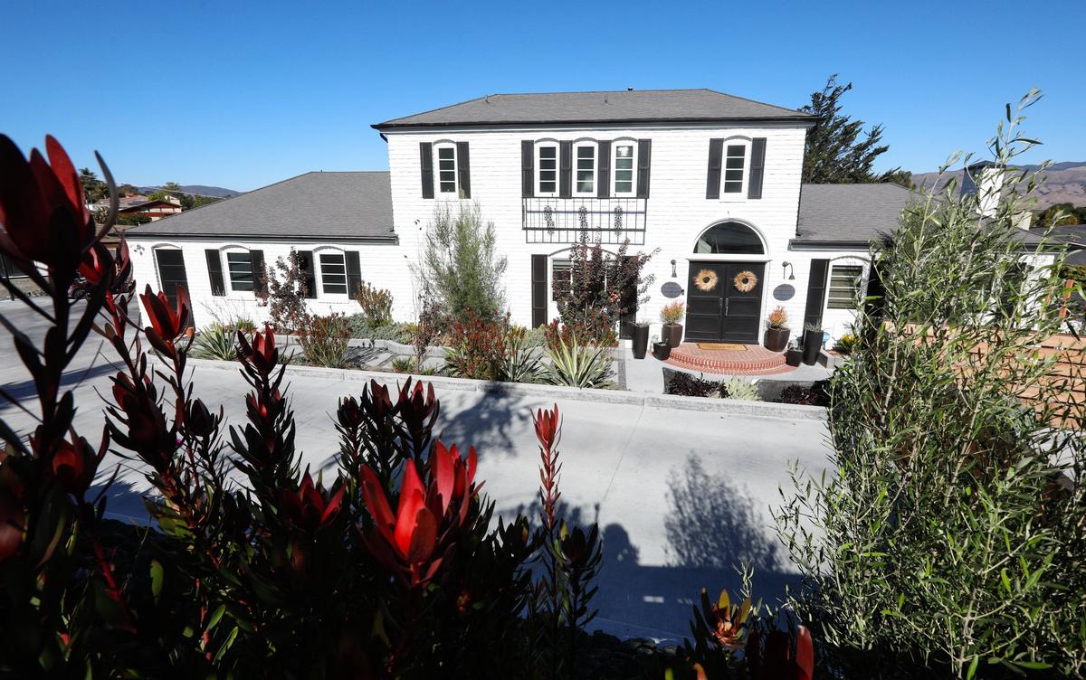 Brian and Shelle Ball’s San Luis Obispo home is located on a large hillside lot in the Country Club neighborhood.