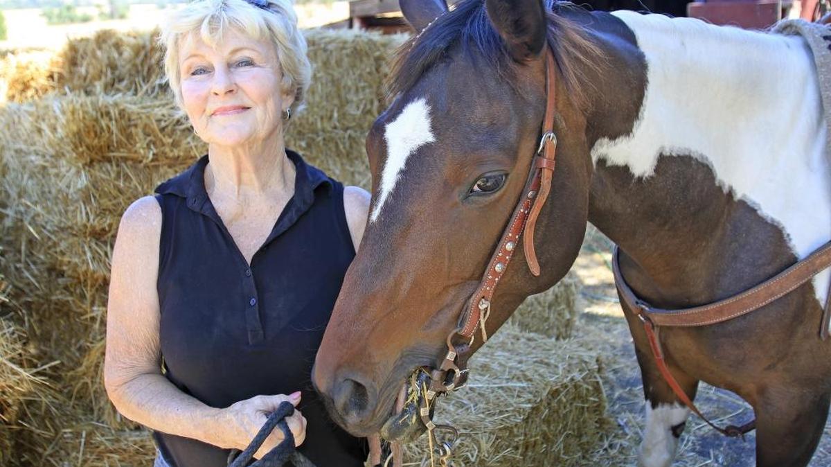 A retired teacher, Barbara Cully breeds horses and corgi dogs at her home in Santa Margarita.