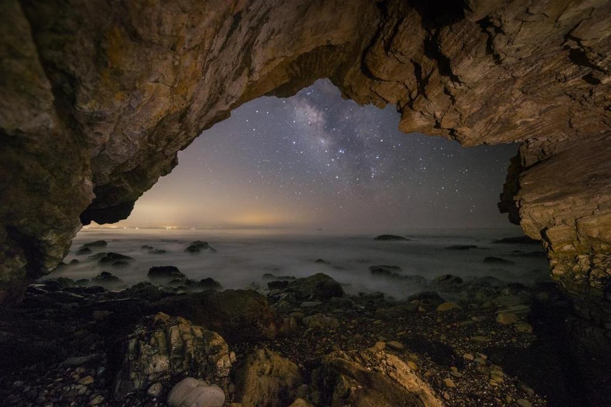 Central Coast photographer Brady Cabe captures a view of the Milky Way from Pirate’s Cove at Avila Beach.