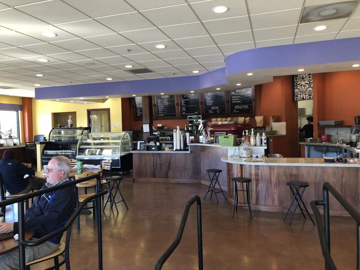 A shot of the inside of BlackHorse coffee shop on Los Osos Valley Road. The business announced it’s closing that location, but its other three locations will remain open.