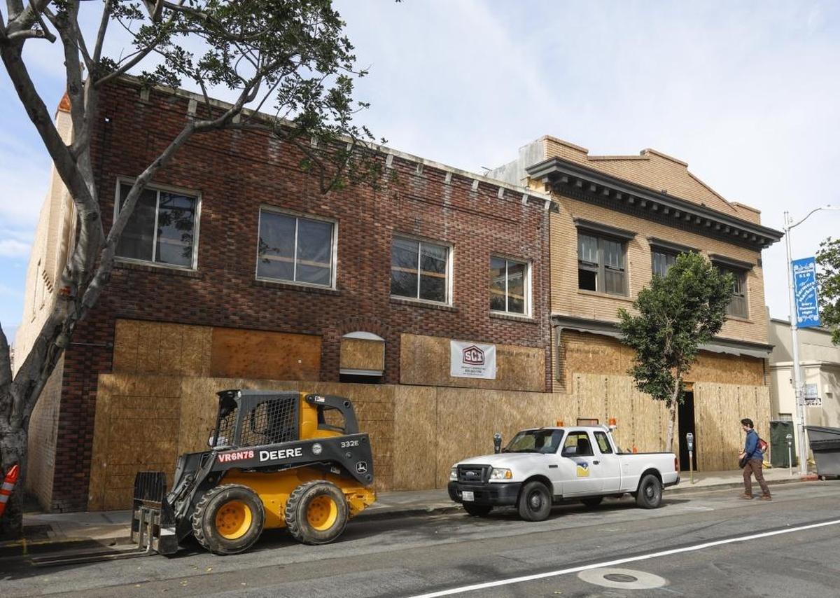 Hotel Serra will be on the left and the restaurant Brasserie SLO on the right in the former location of SLO Brew on Garden Street in downtown San Luis Obispo. This photo was taken in March.
