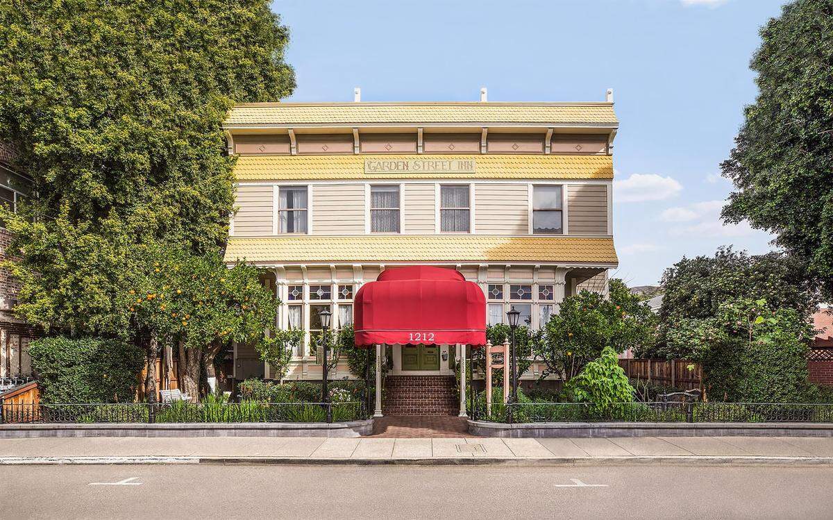 A recent image shows the Garden Street Inn in downtown SLO.