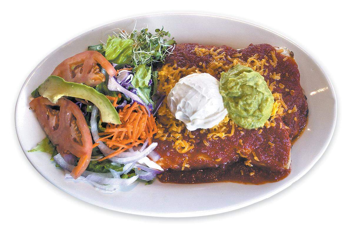 Chicken Enchiladas at the Natural Cafe