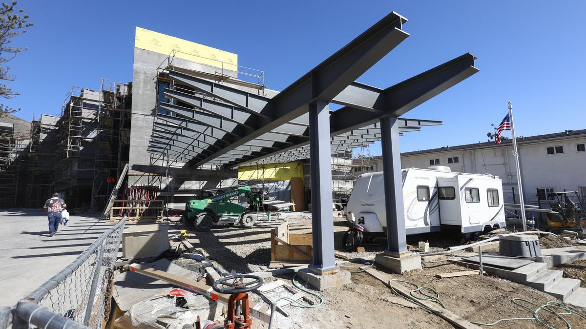 The Monterey Hotel, under construction in downtown San Luis Obispo, could be finished by the end of 2018.