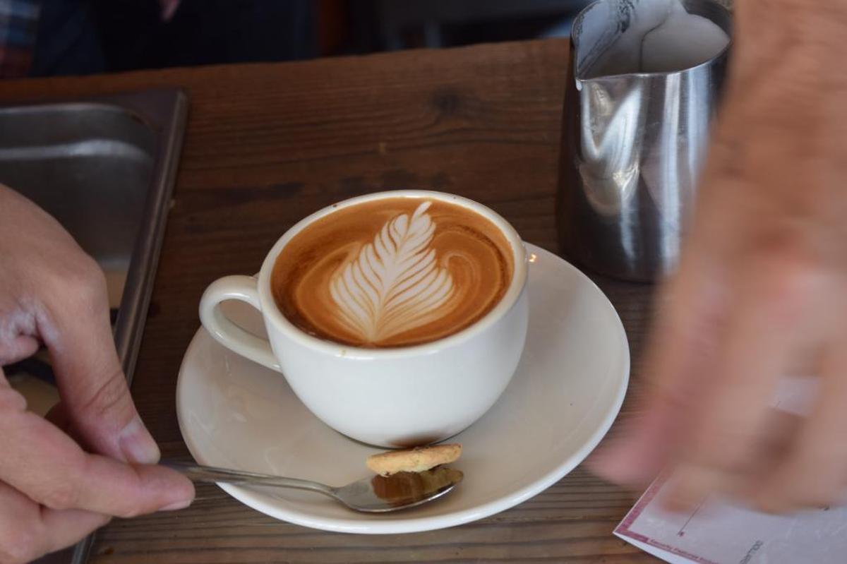The house specialty is a cappuccino, according to owner James Whitaker.
