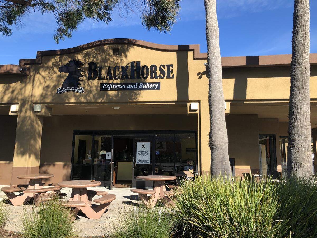 BlackHorse Espresso & Bakery closed on Los Osos Valley Road in San Luis Obispo in 2020.