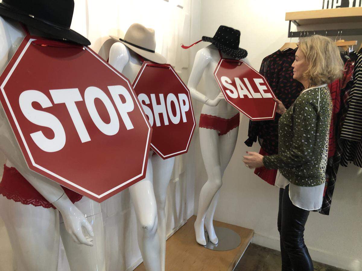 Camilla Hanen is the co-owner of 2 Blondes Boutique in downtown SLO. The store is going out of business.