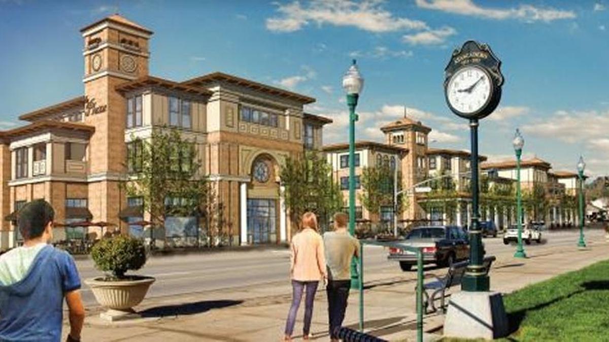 Renderings of the planned La Plaza mixed-use development on El Camino Real in downtown Atsacadero. Mike Zappas plans to build apartments and office and retail space on the 1.83-acre site.