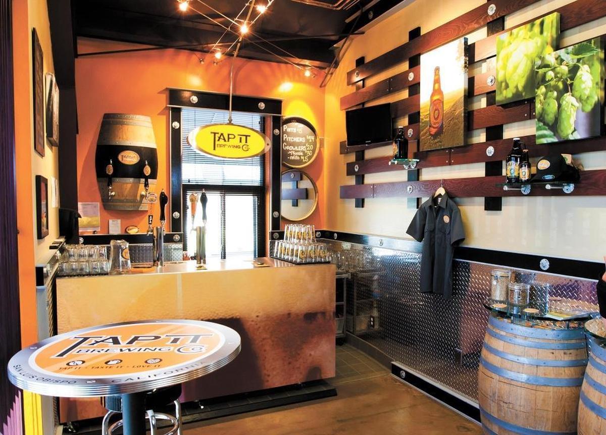 The Tap It Brewing Co. tasting room in San Luis Obispo.