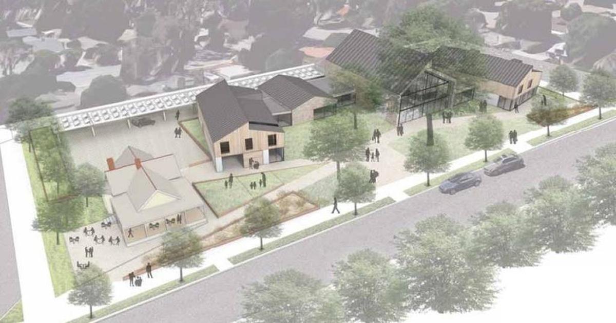 A rendering of Paso Market Walk, a nearly 16,000-square-foot mixed-use development at the old Hometown Nursery site on Spring Street. The development is gathering vendors and is expected to open in July 2019.