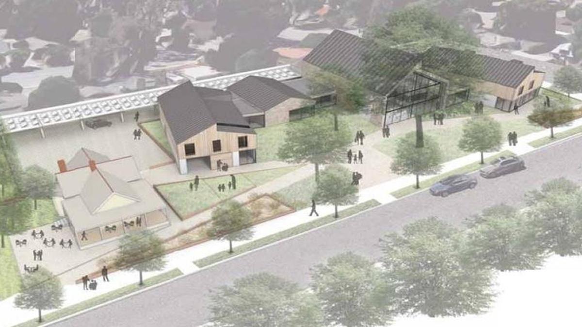 A rendering of Paso Market Walk, a nearly 16,000-square-foot mixed-use development at the old Hometown Nursery site on Spring Street. The development is gathering vendors and is expected to open in July 2019.