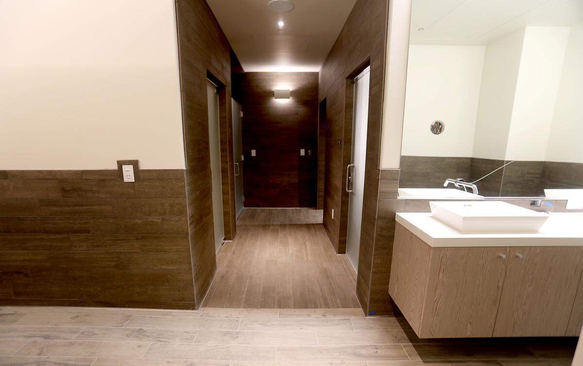 A sneak peak in June showed the incoming luxury hotel, Hotel Cerro, in downtown San Luis Obispo. The view is from the entrance to the spa area.