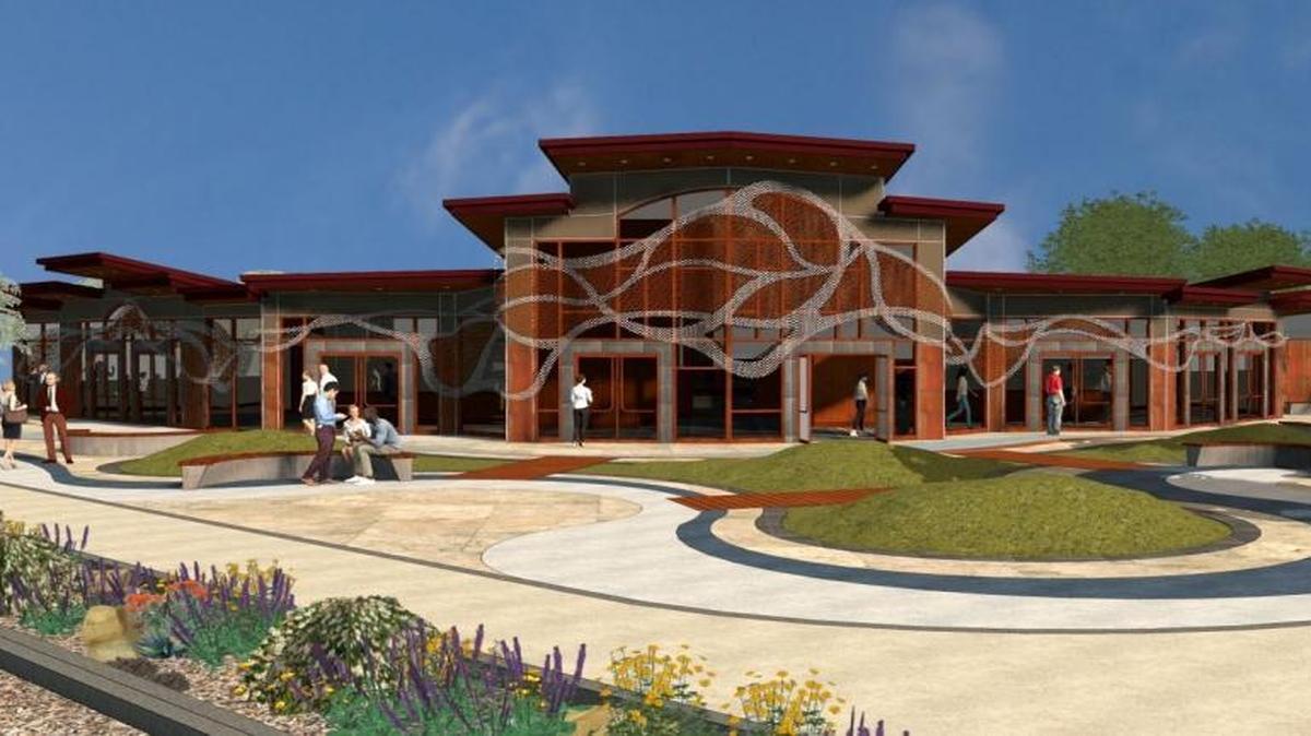 A rendering of the Grover Beach Lodge and Conference Center.