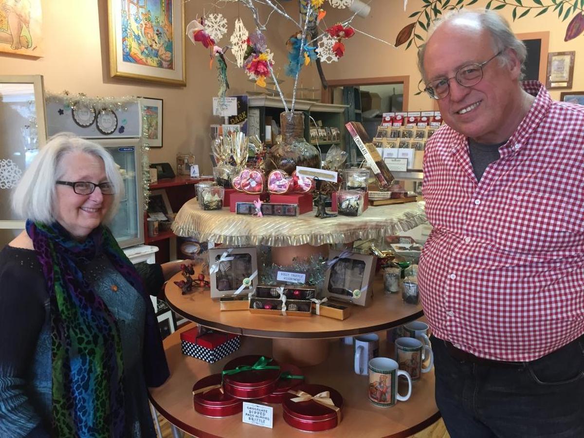 Tom and Eve Neuhaus, owners of Mama Ganache Artisan chocolates, have posted their San Luis Obispo business for sale.