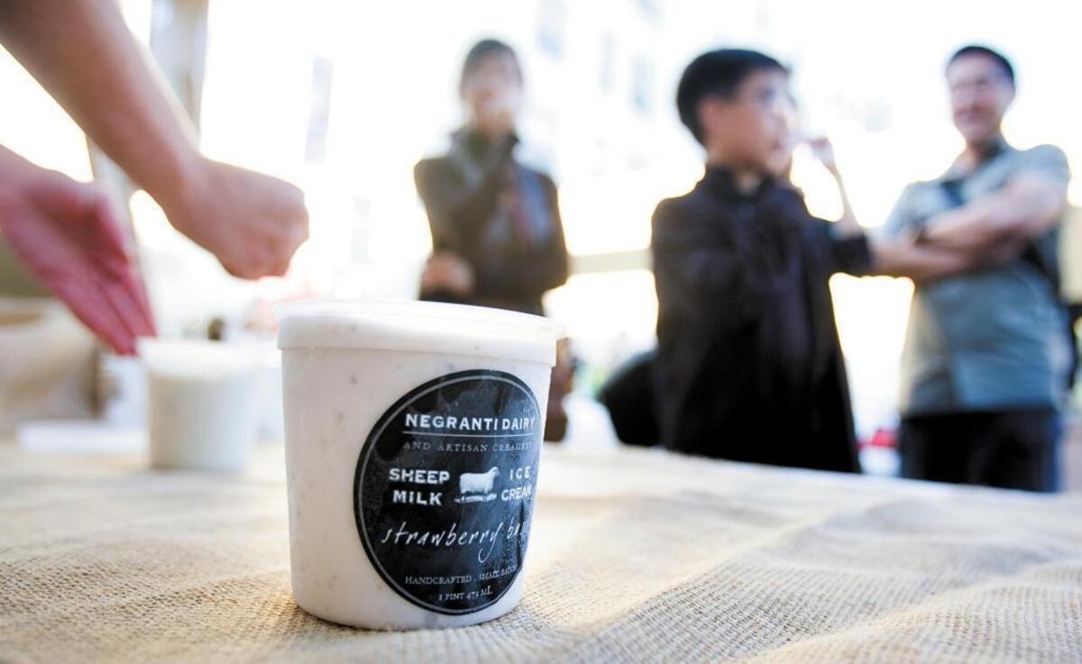 Strawberry Basil sheep’s milk ice cream is one of the sweet treats offered by Negranti Creamery in Paso Robles. The company is planning a move to Paso Robles’ Tin City industrial park.