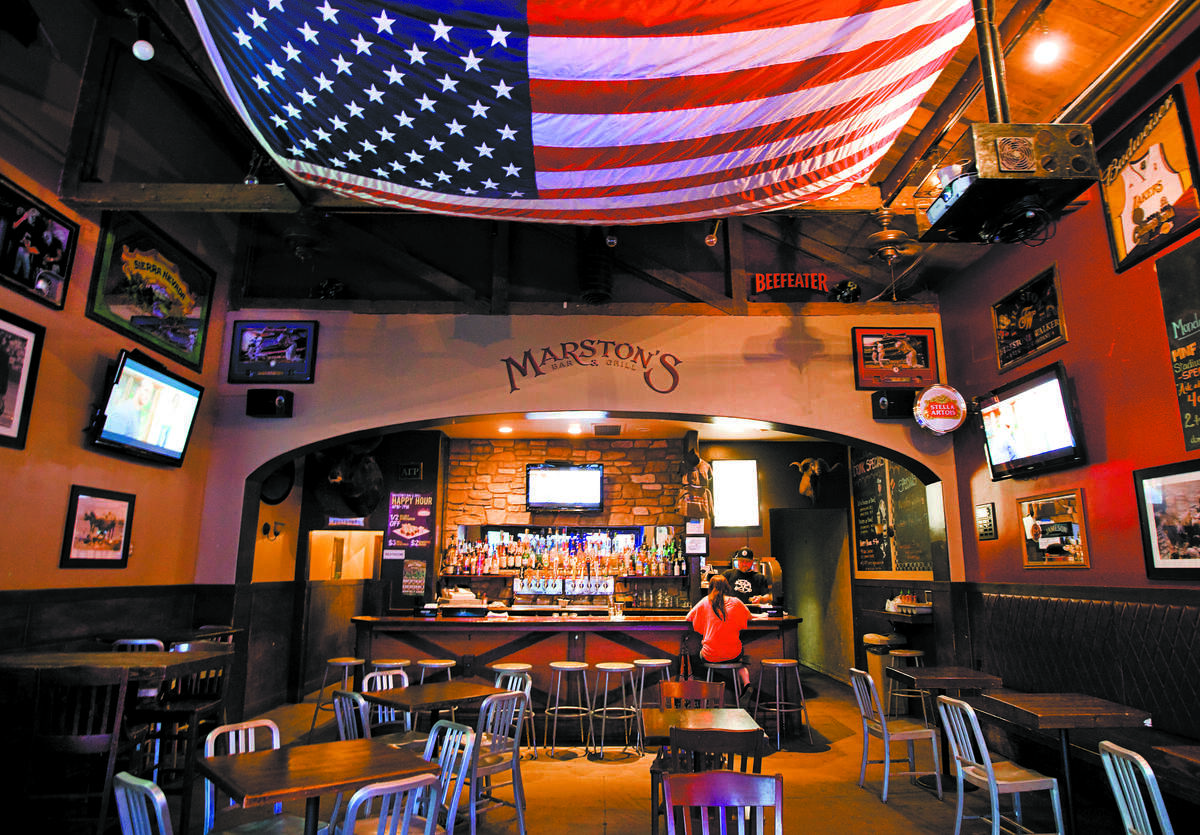 The interior of the old Marston's Bar and Grill in San Luis Obispo.