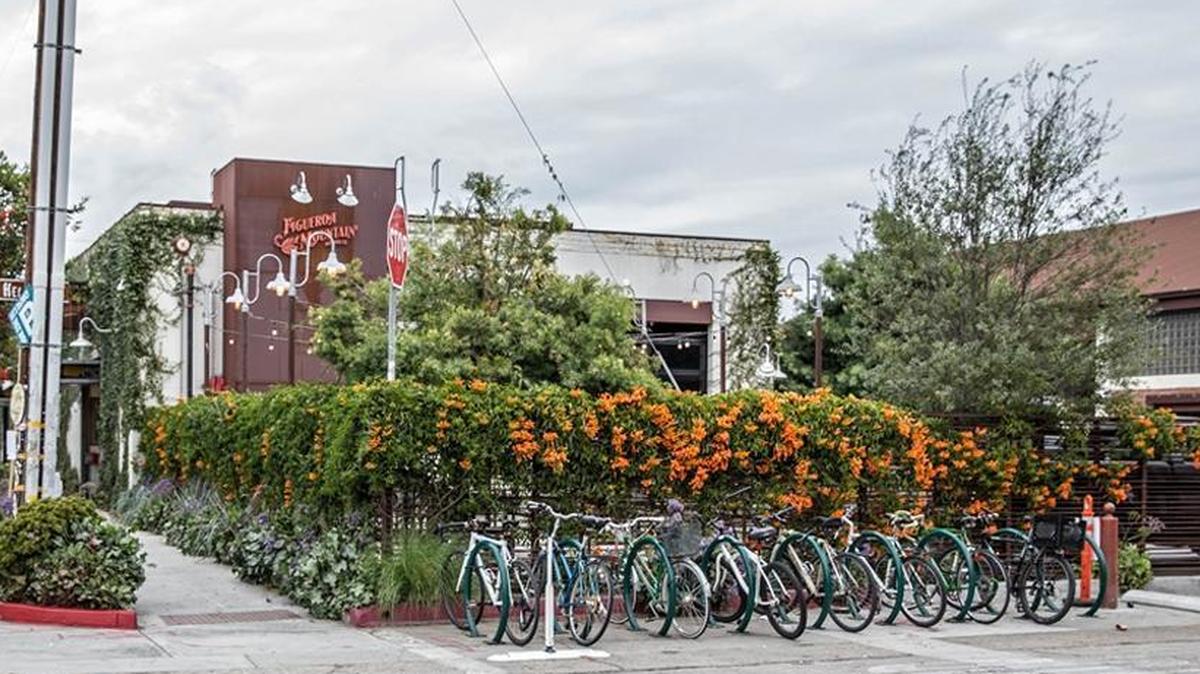 Figueroa Mountain Brewing at Anacapa Street and Helena Avenue in Santa Barbara's Funk Zone.