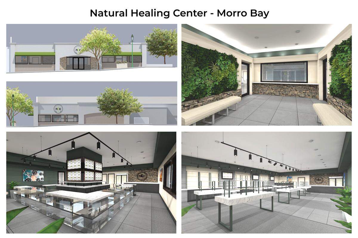 A rendering of the planned Natural Healing Center commercial space in Morro Bay.