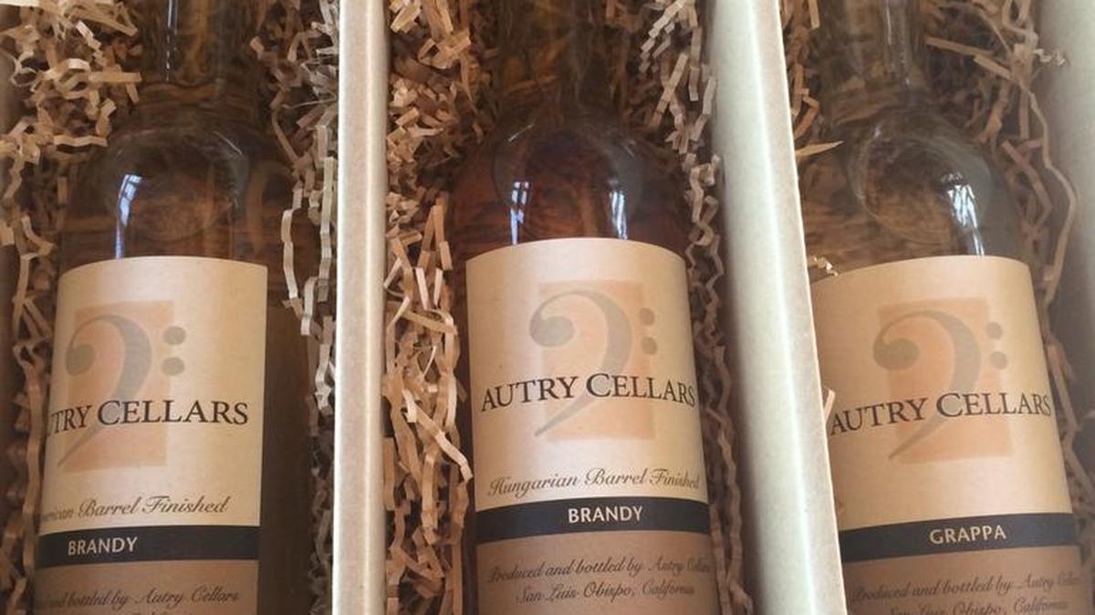 The spirits for sale at Autry Cellars in Edna Valley