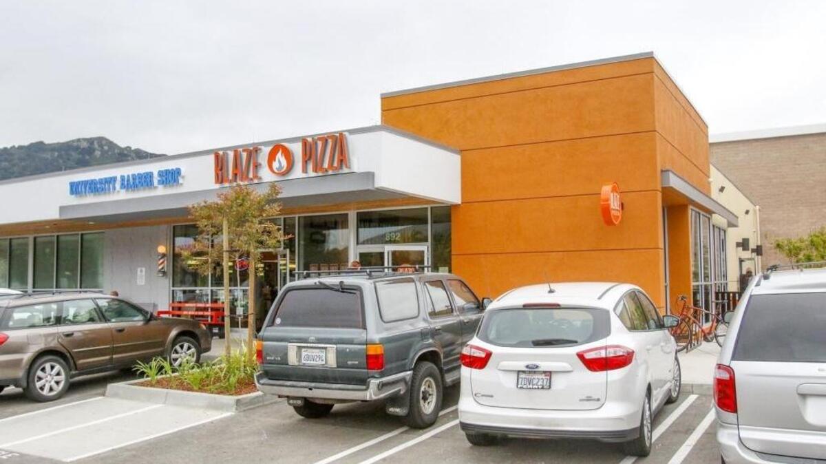 Blaze Pizza will open to the public Thursday, May 5, 2016, in University Square in San Luis Obispo near Cal Poly. Several other businesses have opened in the complex as well.