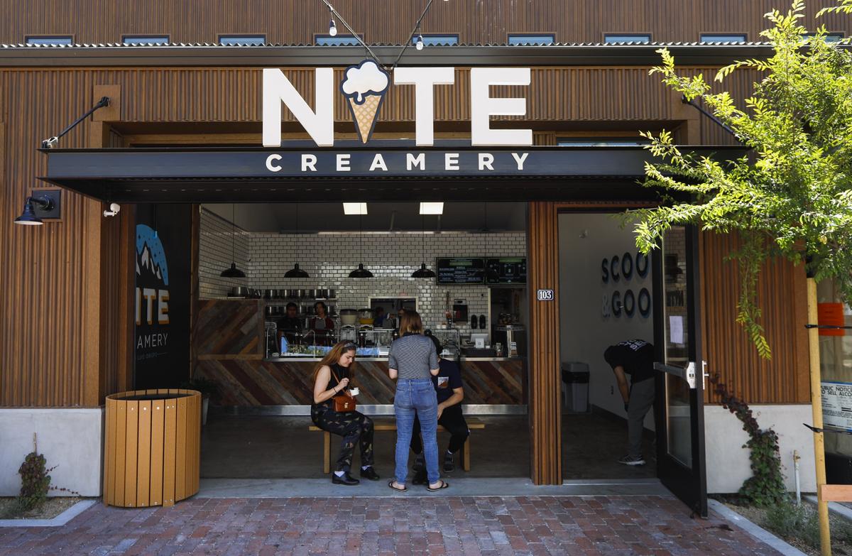 Nite Creamery ice cream shop is located in the Creamery in downtown San Luis Obispo.