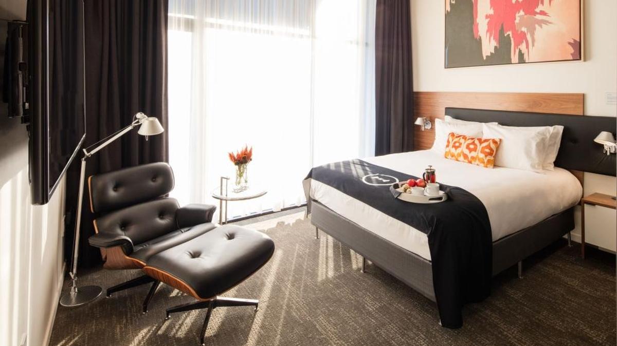 A room in The Butler Hotel at 1511 Monterey St. in San Luis Obispo.