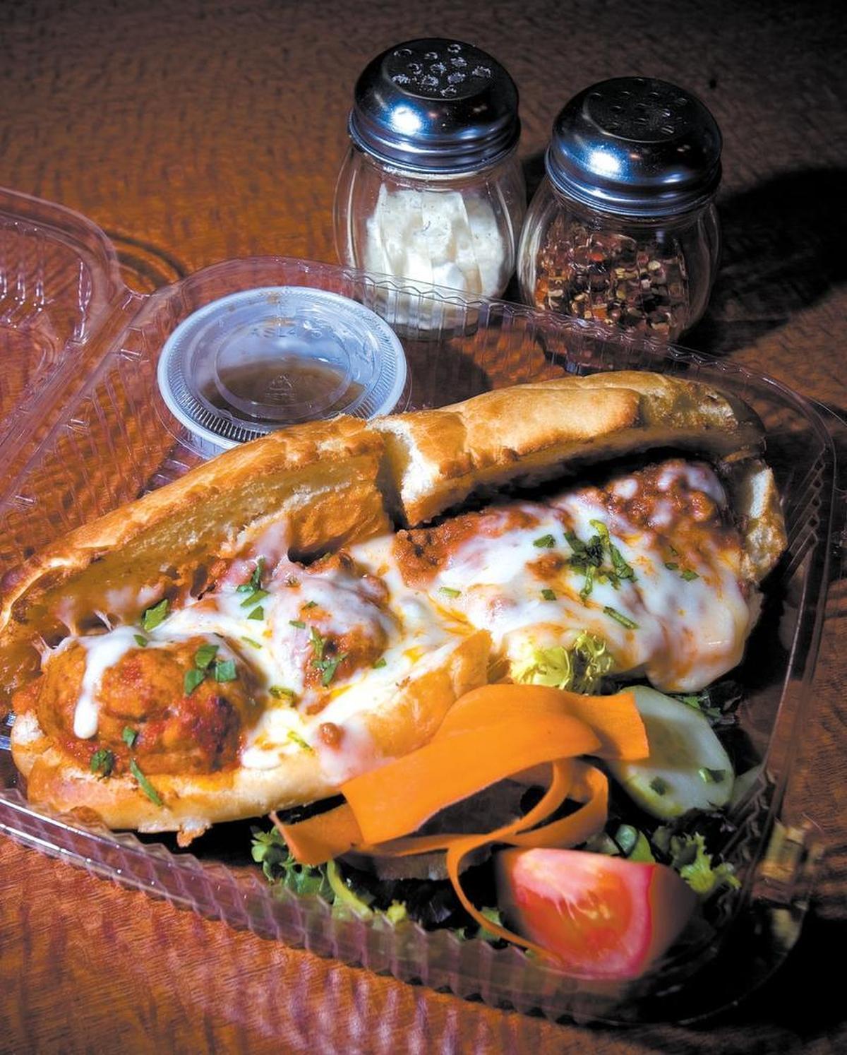 Mama’s Meatball sandwich in San Luis Obispo.